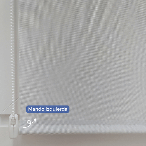 Estores enrollables Sin taladrar Screen Corti Fiberglass Color Blanco lino  54x130 - Cortinadecor